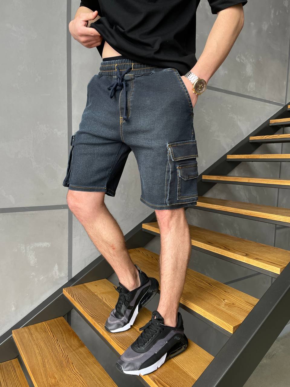 Мужские джинсовые шорты — купить в интернет-магазине Ламода